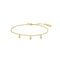 Gold Sparkling Triple Station Bracelet